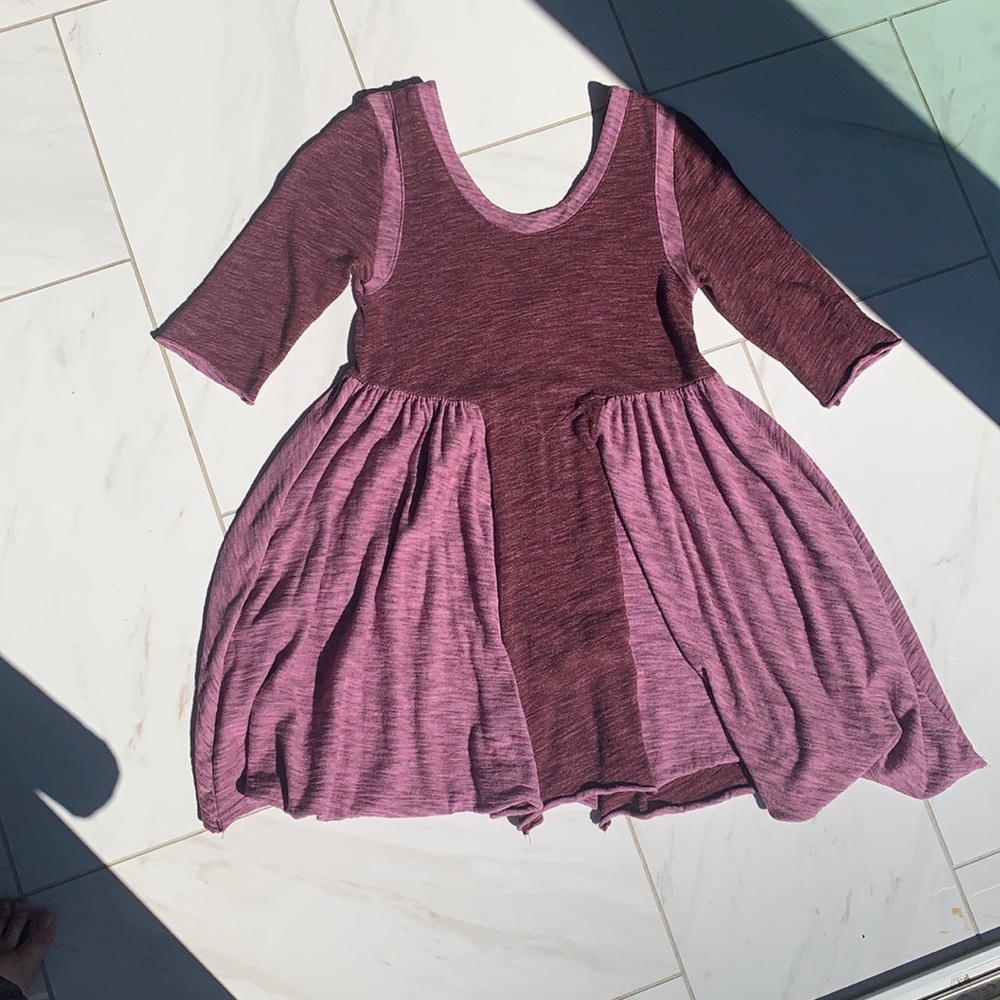 Free People Beach burgundy sweater dress Sz S
